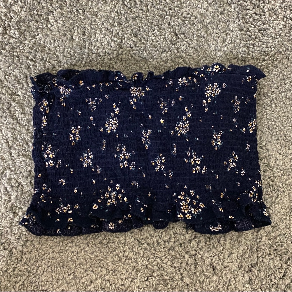 PacSun LA Hearts Cinched Ruffled Tube Top